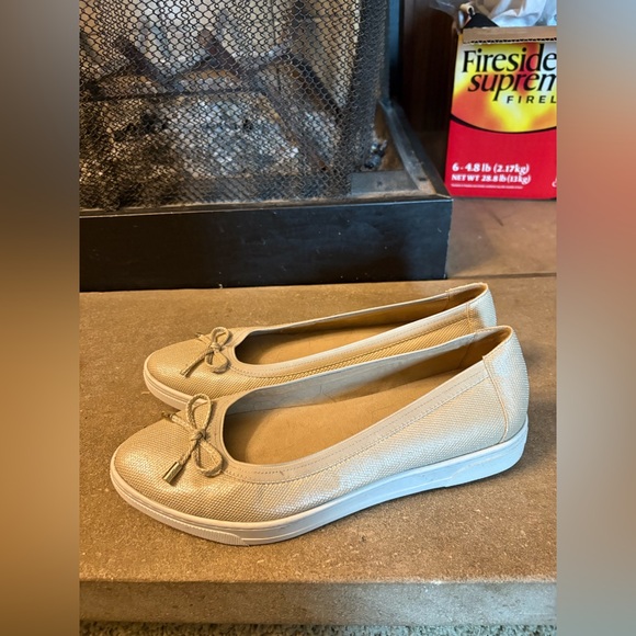 Anne Klein ballet flats with rubber sole Odellla worn 1x size 8.5l leather - Picture 1 of 10